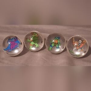 TEENAGE MUTANT NINJA TURTLES Rad Roller Marbles (1990 Spectra Star)